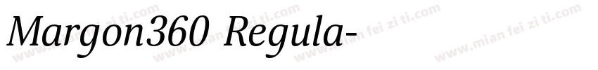 Margon360 Regula字体转换